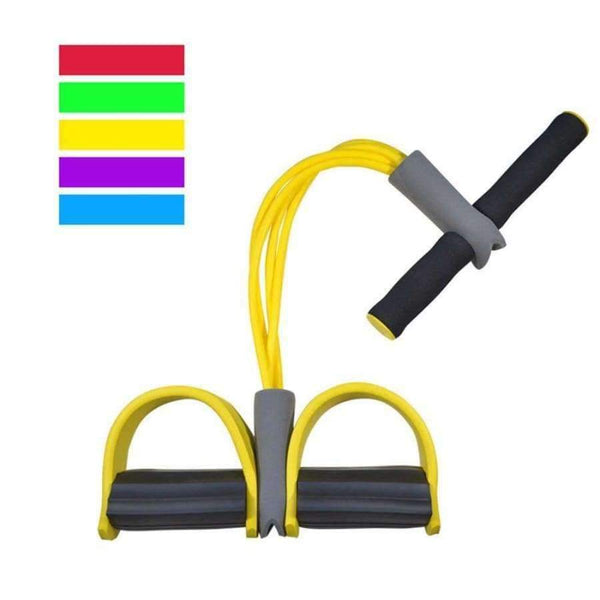 Planet Gates 4 Tube Home Gym Sport Fitness Body Building Crossfit Equipment Yoga Pilates Elastic Rubber Pedal Exerciser Resistance Bands Rope