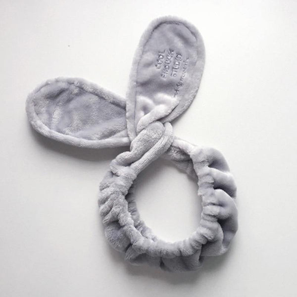 TwistTurban Headwear Velvet Rabbit Ears Headband Soft Towel Hair Band Wrap Headband For Bath Spa Make Up Women Girls Accessories