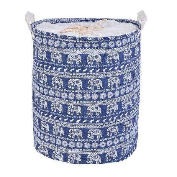 Foldable Closure Laundry Basket Large Capacity Bag Bins Kids Toy Buckets Clothes Organizer Storage Hamper Cotton Linen