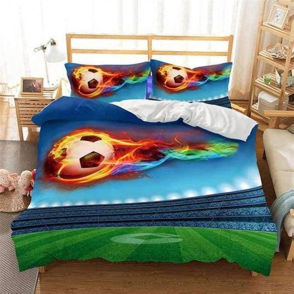 Planet Gates 4 / US twin / China 3D Bedding Set football Print Duvet cover set lifelike bedclothes with pillowcase bed set home Textiles #2-5