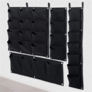 Planet Gates 4 Vertical Pockets Felt Cloth Wall Hanging Grow Bag 4 Styles Black Vertical Garden Planter Flower Pot Bag Vegetables Planting Bags Garden Supplies