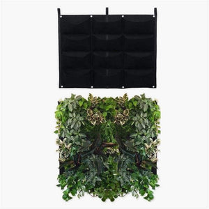 Planet Gates 4 Vertical Pockets Felt Cloth Wall Hanging Grow Bag 4 Styles Black Vertical Garden Planter Flower Pot Bag Vegetables Planting Bags Garden Supplies