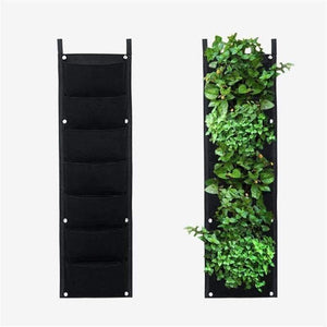 Planet Gates 4 Vertical Pockets Felt Cloth Wall Hanging Grow Bag 4 Styles Black Vertical Garden Planter Flower Pot Bag Vegetables Planting Bags Garden Supplies