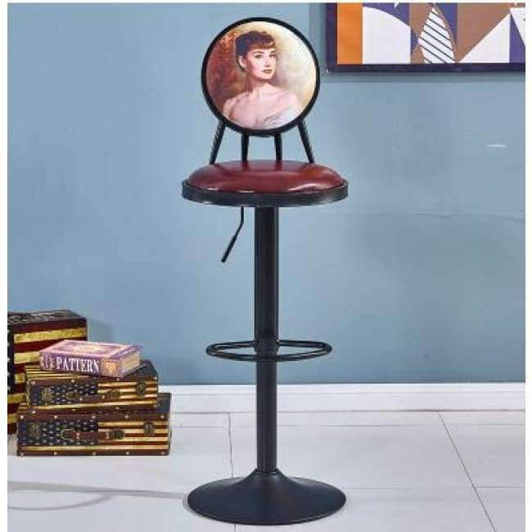 Planet Gates 4 Vintage chairs. American bar stools. Use a high - foot dining chair.