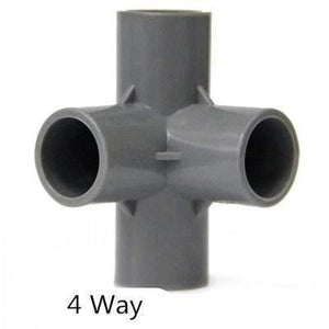 Multifunction Pvc Pipe Connector DIY Shelf Support Joint 3 4 5 6 Way Splitter 20 -50mm Tube Coupler Adapter Garden Pipe Fittings