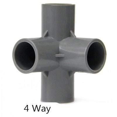 Multifunction Pvc Pipe Connector DIY Shelf Support Joint 3 4 5 6 Way Splitter 20 -50mm Tube Coupler Adapter Garden Pipe Fittings