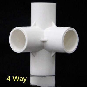 Multifunction Pvc Pipe Connector DIY Shelf Support Joint 3 4 5 6 Way Splitter 20 -50mm Tube Coupler Adapter Garden Pipe Fittings