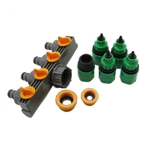 Planet Gates 4 Way Garden Water Tap Adaptor Hose Splitter Quick Connectors Garden Watering Irrigation Supplies 1/4 or 3/8 Inch Hose Connector