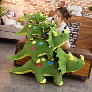 40-100cm Creative Big Plush Soft Triceratops Stegosaurus Plush Toy Dinosaur Doll Stuffed Toy Kids Dinosaurs Toy Birthday Gifts