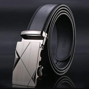 Leather Belt Business Trouser Strap Pant Ceinture  Cow Skin Automatic Buckle Cowhide Men Belts