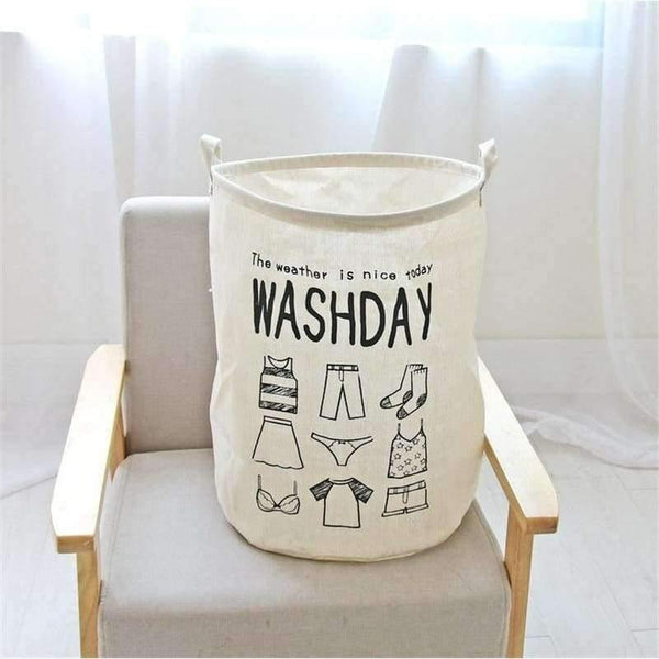 Planet Gates 40*50cm Cotton Linen Laundry Basket for Dirty Clothes Waterproof Folding Toy Organizer Storage Bucket Home Storage&Organization
