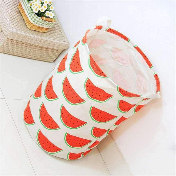 Planet Gates 40*50cm Ins Style Laundry Basket  Linen Flamingo Print Books Dirty Clothes Toys Organizer Home Storage & Organization