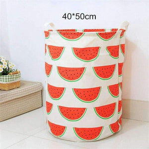 Planet Gates 40*50cm Ins Style Laundry Basket  Linen Flamingo Print Books Dirty Clothes Toys Organizer Home Storage & Organization