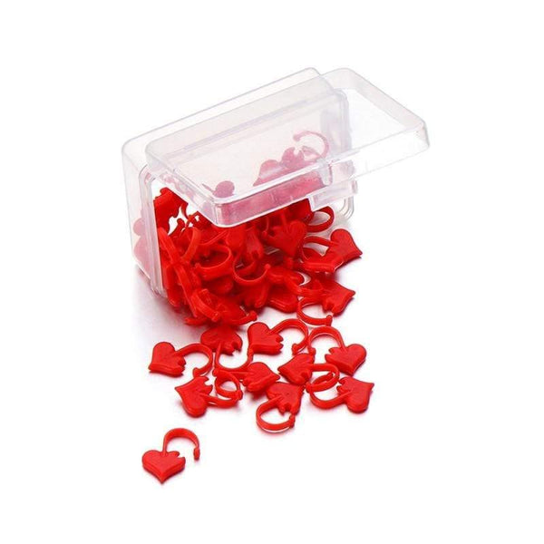 Planet Gates 40/50pcs Locking Stitch Markers Heart Shoes Shaped Stitch Holder DIY Needle Arts Craft Knitting Crochet Weave Sewing Tools