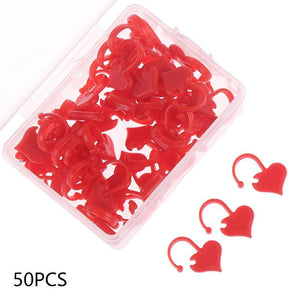 Planet Gates 40/50pcs Locking Stitch Markers Heart Shoes Shaped Stitch Holder DIY Needle Arts Craft Knitting Crochet Weave Sewing Tools
