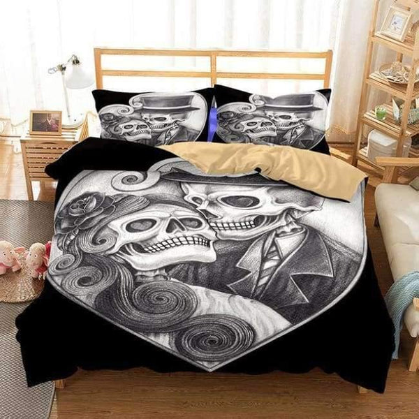 Planet Gates 40 / AU queen / China 3D Bedding Set skull Print Duvet cover set lifelike bedclothes with pillowcase bed set home Textiles #2-01