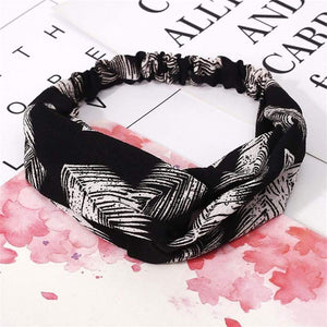 Fashion Floral Print Knot Women Headband Vintage Hairband Girls Headwear Leopard Headband  Hair Accessories