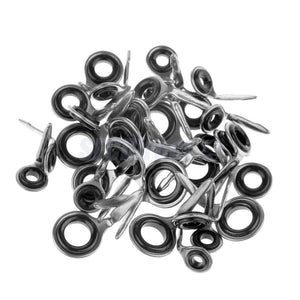 Planet Gates 40 Pcs Fishing Rod Guides Ring Stainless Steel Fishing Rod Eyes Ring Raft Line Ring Rod DIY Fishing Rod Repair Tool
