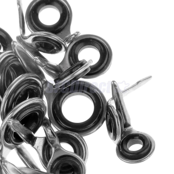 Planet Gates 40 Pcs Fishing Rod Guides Ring Stainless Steel Fishing Rod Eyes Ring Raft Line Ring Rod DIY Fishing Rod Repair Tool