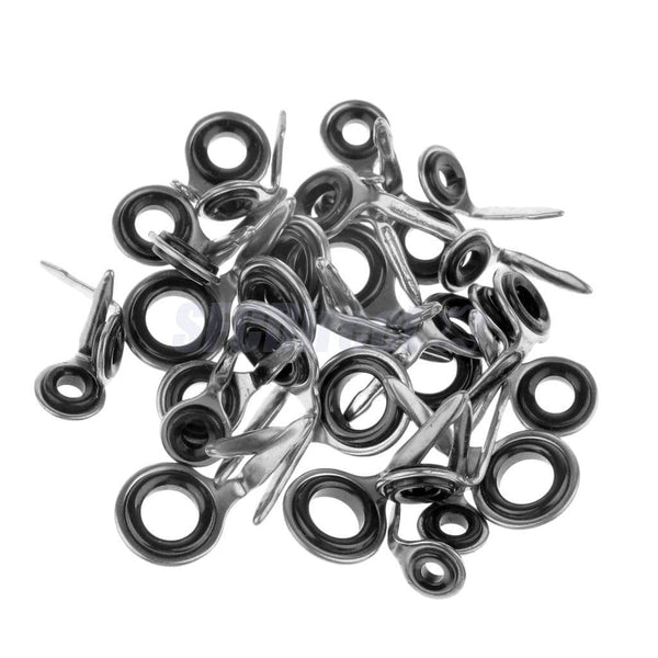 Planet Gates 40 Pcs Fishing Rod Guides Ring Stainless Steel Fishing Rod Eyes Ring Raft Line Ring Rod DIY Fishing Rod Repair Tool