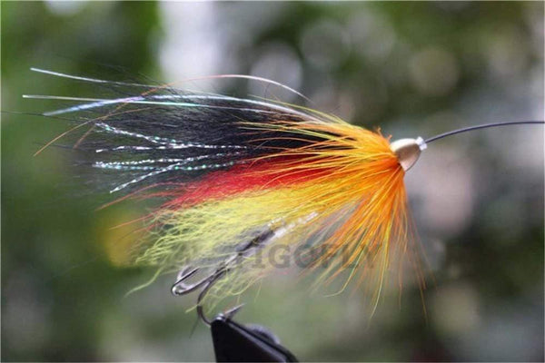 Planet Gates 40 pcs/lot Cone Head Tube Fly 5 Assorted Colors Popular Streamer Fly Salmon Trout Steelhead Fly Fishing Flies Lures Set
