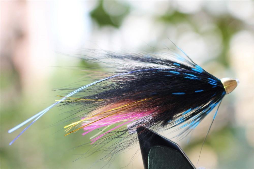 Planet Gates 40 pcs/lot Cone Head Tube Fly 5 Assorted Colors Popular Streamer Fly Salmon Trout Steelhead Fly Fishing Flies Lures Set