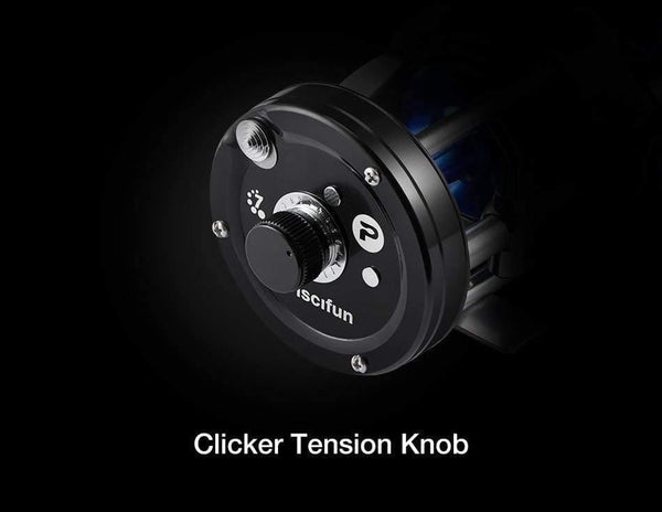 Planet Gates 40 series / 7 / Left Hand CHAOS Right Left Handed Metal Fishing Bait casting Reel Super 5.3:1 Max drag 9.1kg Fishing Reel Black Blue wheel Drum