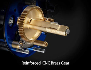 Planet Gates 40 series / 7 / Left Hand CHAOS Right Left Handed Metal Fishing Bait casting Reel Super Light 5.3:1 Max drag 9.1kg Fishing Reel Black Blue wheel