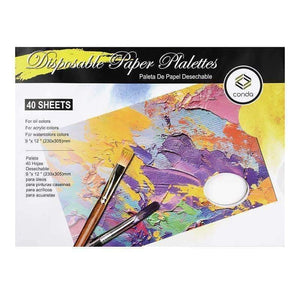 Planet Gates 40 Sheets Palette Paper Pad 22*30cm White Painting Palette for Watercolor Oil Painting Art Supplies Cleaning Palette