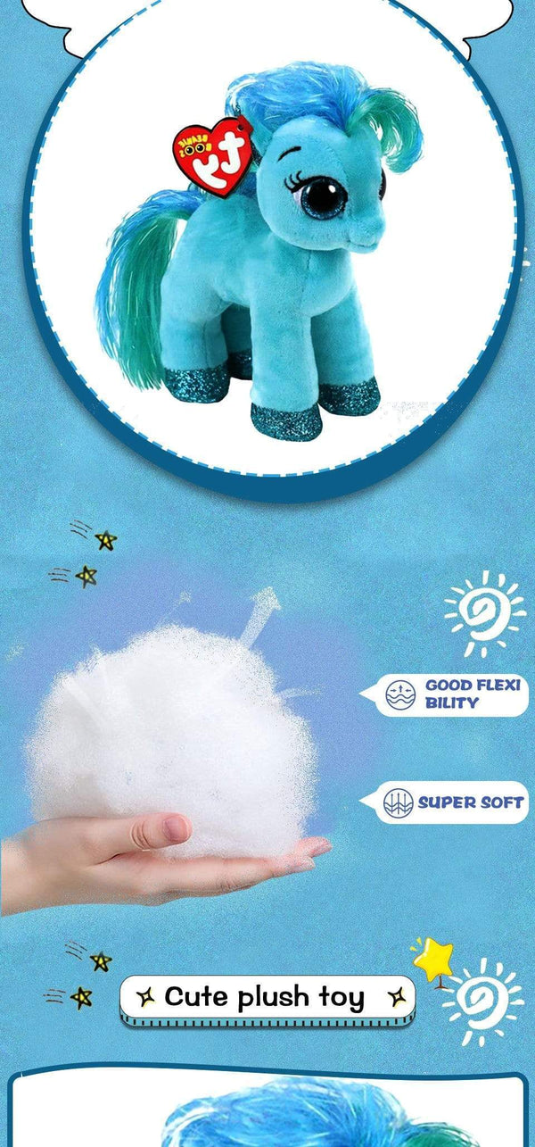 Planet Gates 40 Style Ty Cute Animal Plush Toy Doll Big Eye Owl Dinosaur Unicorn Pony Bat Fox 15cm Soft Stuffed Plush Collectible Toys Gift