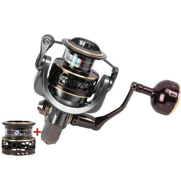 Planet Gates 4000 / 10 Jaguar 1000 2000 3000 4000 5000 Spinning Fishing Reel 9+1BB .2:1 4Kg Double Metal Spool Lure Reel Moulinet Peche