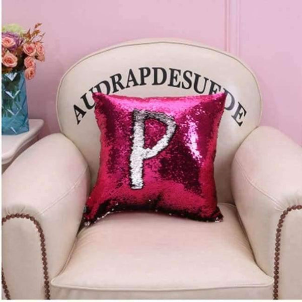 Planet Gates 400mm*400mm / RoseredSilver Pillow Mermaid Sequin Pillow Case Magical Color Changing Home Decor Sofa Cushions Cover 40x40cm