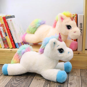 Planet Gates 40cm 60cm 80cm Rainbow Unicorn Plush Toys Kawaii Kids Toys Stuffed Cartoon Animal Baby Doll Children Christmas Birthday Gift