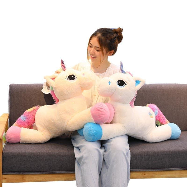 Planet Gates 40cm 60cm 80cm Rainbow Unicorn Plush Toys Kawaii Kids Toys Stuffed Cartoon Animal Baby Doll Children Christmas Birthday Gift