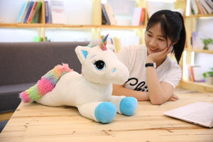 Planet Gates 40cm 60cm 80cm Rainbow Unicorn Plush Toys Kawaii Kids Toys Stuffed Cartoon Animal Baby Doll Children Christmas Birthday Gift
