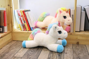 Planet Gates 40cm 60cm 80cm Rainbow Unicorn Plush Toys Kawaii Kids Toys Stuffed Cartoon Animal Baby Doll Children Christmas Birthday Gift