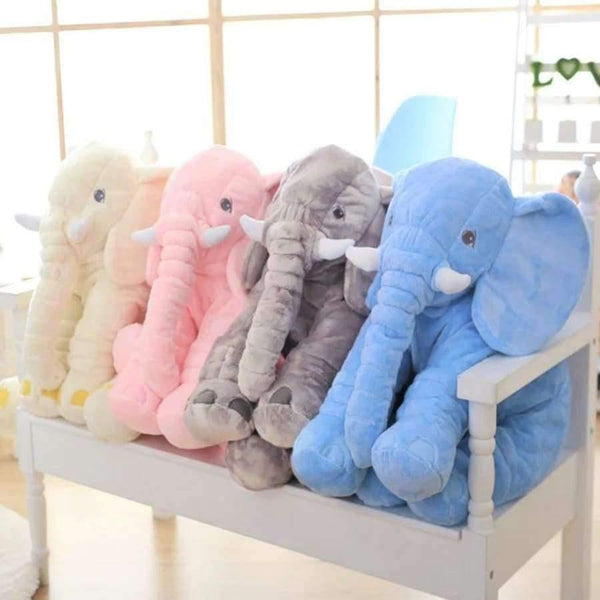Planet Gates 40cm/60cm Height Large Plush Elephant Doll Toy Kids Sleeping Back Cushion Cute Stuffed Elephant Baby Accompany Doll Xmas Gift