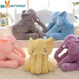 Planet Gates 40cm/60cm Large Plush Elephant Doll Kids Sleeping Soft Back Cushion Cute Stuffed Elephant Baby Accompany Doll Xmas Gift