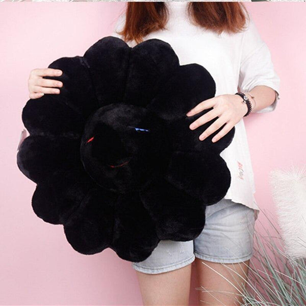 40cm-60cm Sunflower Pillow Soft Flower Stuffed Doll Kawaii Kaikai Kiki Colorful Plush Toy Cushion Gift Sunflower Cushion