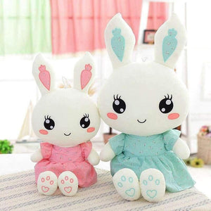 New Cute Wearing Dress Rabbit Plush Toys Bunny Stuffed Dolls Kids Toys Birthday Gifts Clothes Can Be Take Off