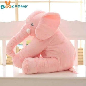 Planet Gates 40cm / Pink 40cm/60cm Large Plush Elephant Doll Kids Sleeping Soft Back Cushion Cute Stuffed Elephant Baby Accompany Doll Xmas Gift