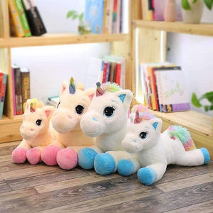 Planet Gates 40cm / Pink Stuffed Animal Baby Dolls Kawaii Cartoon Rainbow Unicorn Plush toys Kids Present Toys Children Baby Birthday Gift