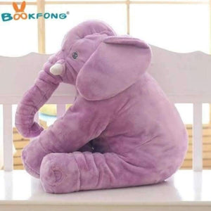 Planet Gates 40cm / Purple 40cm/60cm Large Plush Elephant Doll Kids Sleeping Soft Back Cushion Cute Stuffed Elephant Baby Accompany Doll Xmas Gift