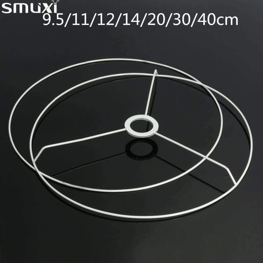 Planet Gates 40cm Smuxi Circular Lampshade Frame Ring 11/12/14/20/30/40cm Diameter Lamp Light Shade DIY Making Kit Set E27 Lampshade Frame