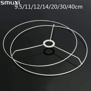Planet Gates 40cm Smuxi Circular Lampshade Frame Ring 11/12/14/20/30/40cm Diameter Lamp Light Shade DIY Making Kit Set E27 Lampshade Frame
