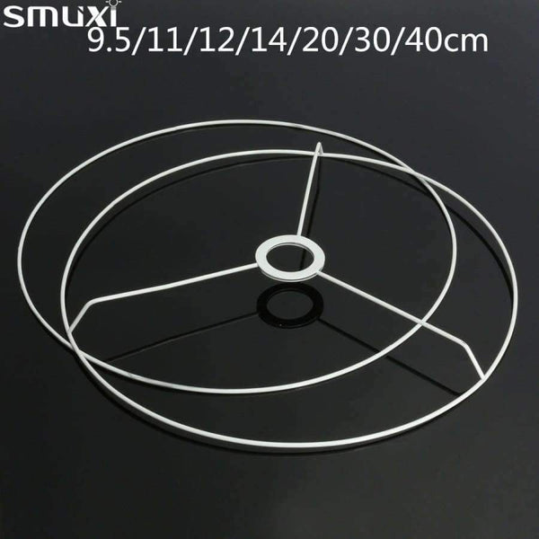 Planet Gates 40cm Smuxi Circular Lampshade Frame Ring 11/12/14/20/30/40cm Diameter Lamp Light Shade DIY Making Kit Set E27 Lampshade Frame