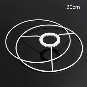 Planet Gates 40cm Smuxi Circular Lampshade Frame Ring 11/12/14/20/30/40cm Diameter Lamp Light Shade DIY Making Kit Set E27 Lampshade Frame