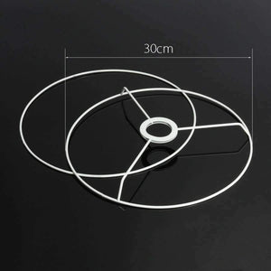 Planet Gates 40cm Smuxi Circular Lampshade Frame Ring 11/12/14/20/30/40cm Diameter Lamp Light Shade DIY Making Kit Set E27 Lampshade Frame