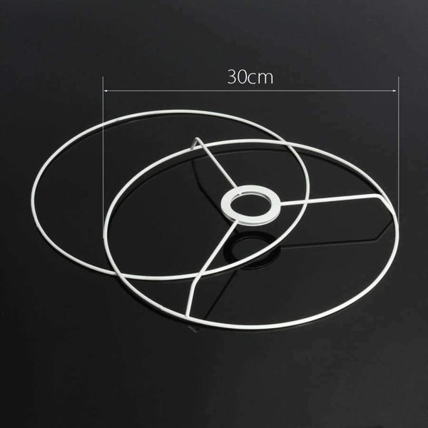 Planet Gates 40cm Smuxi Circular Lampshade Frame Ring 11/12/14/20/30/40cm Diameter Lamp Light Shade DIY Making Kit Set E27 Lampshade Frame