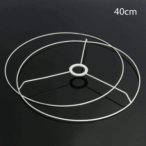 Planet Gates 40cm Smuxi Circular Lampshade Frame Ring 11/12/14/20/30/40cm Diameter Lamp Light Shade DIY Making Kit Set E27 Lampshade Frame